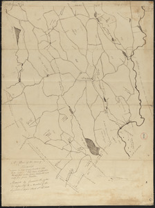 Plan of Hardwick made by Gardner Ruggles, dated 1830
