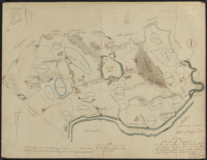 Plan of Amesbury made by W. Nichols and J. S. Morse, dated 1831