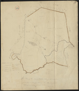 Plan of Middleton made by Moses Dorman, Jr., dated 1830