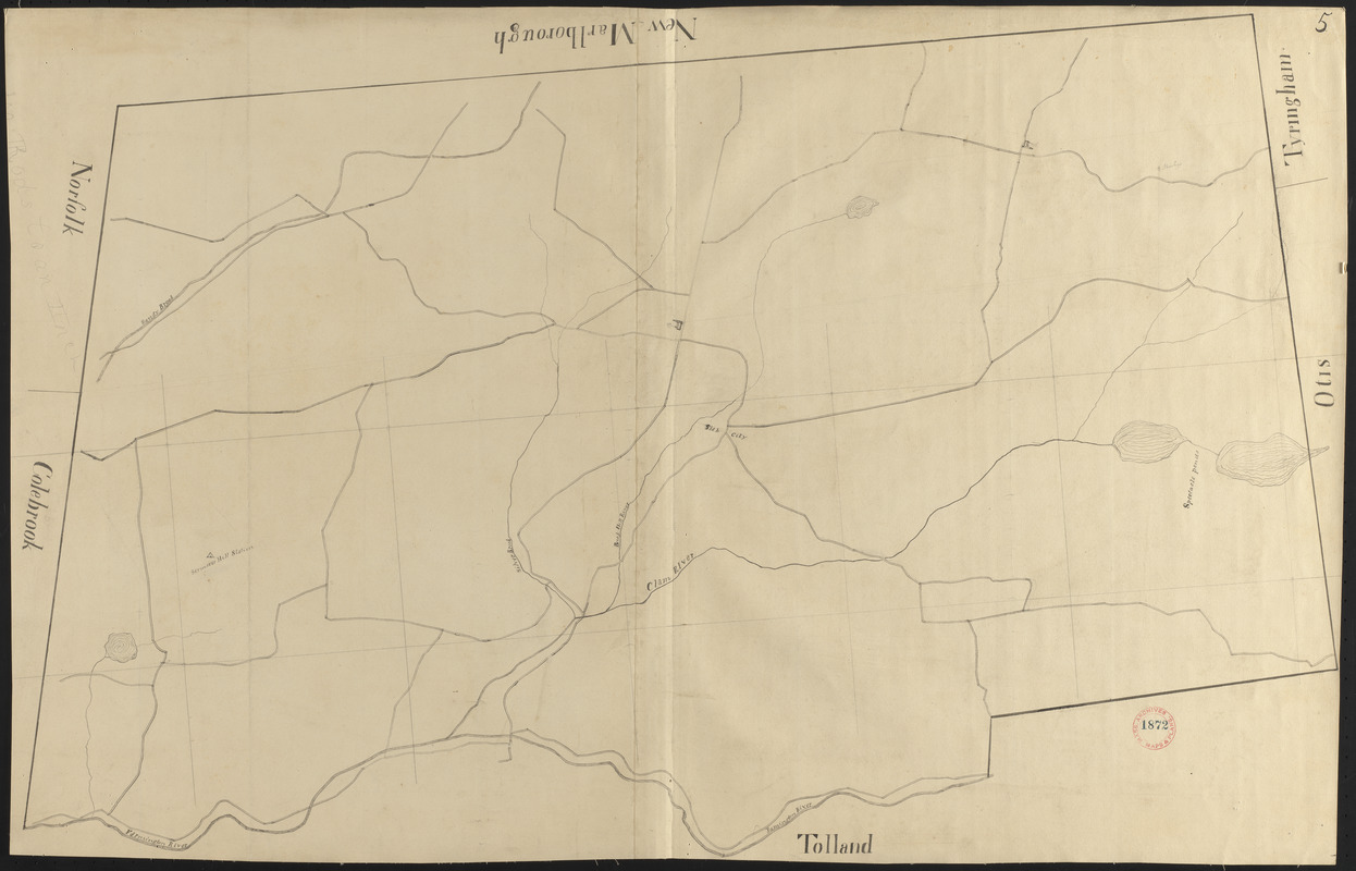 Plan of Sandisfield made by Luke Barber, dated December 24, 1830