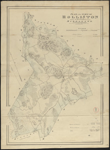 Plan of Holliston made by John G. Hales, dated 1831