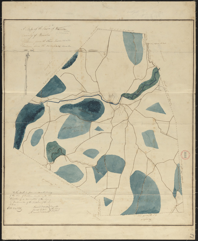 Plan of Warren (Western), surveyor's name not given, dated October 24, 1831