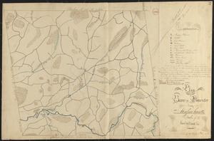 Plan of Barre made by David Lee and Samuel Lee, dated June 1830