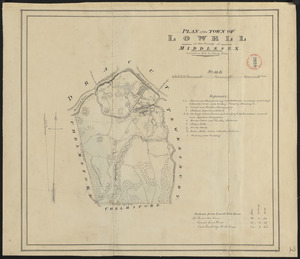 Plan of Lowell made by John G. Hales, dated 1831