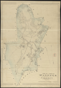 Plan of Walpole made by John G. Hales, dated 1831