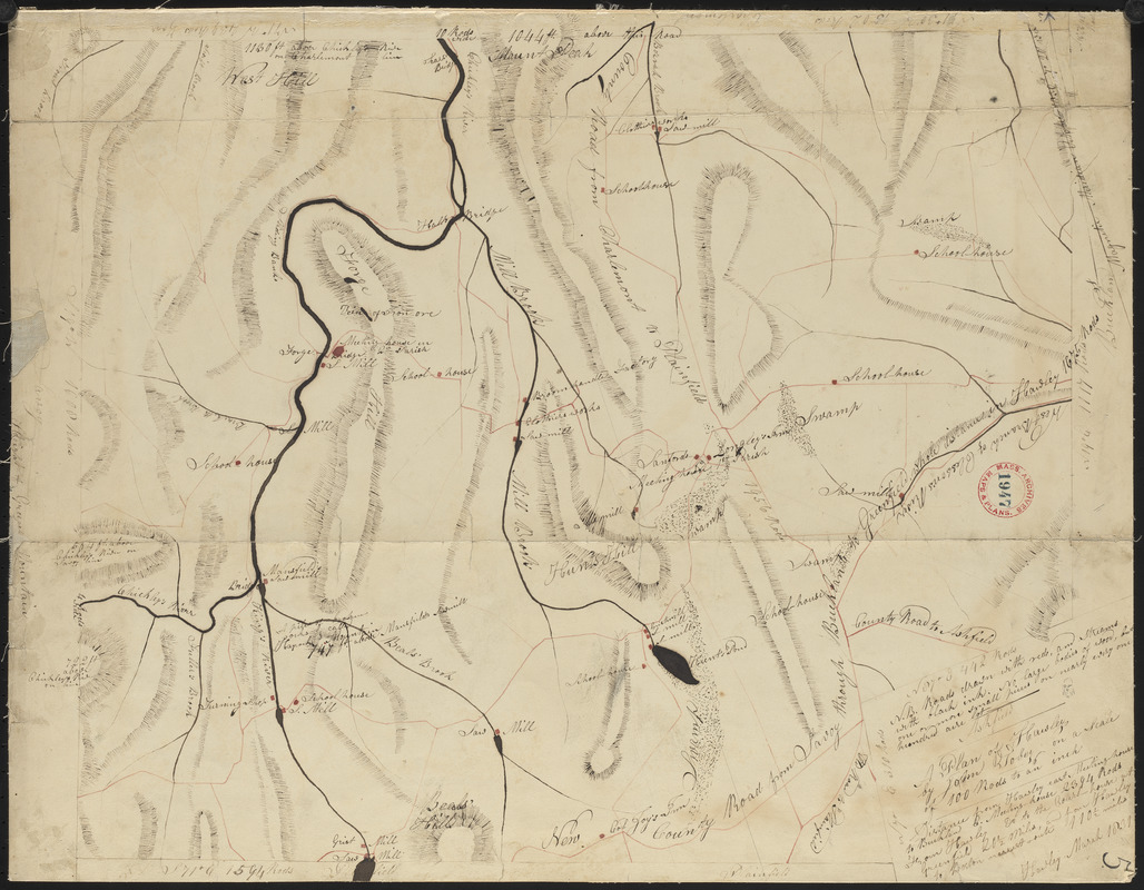 Plan of Hawley made by John Tobey, dated March, 1839