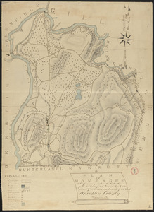 Plan of Montague made by Josiah Gould, dated August, 1830