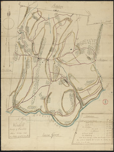 Plan of Wendell, surveyor's name not given, dated October 1830