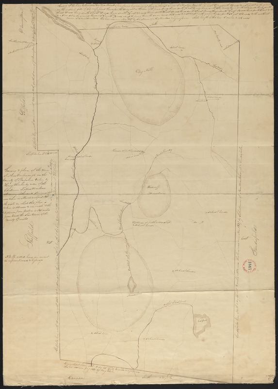 Plan of New Marlborough made by Henry Wheeler, dated April 1831