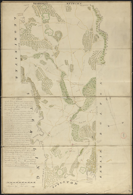 Plan of Lancaster made by Jacob Fisher, dated November 26, 1830