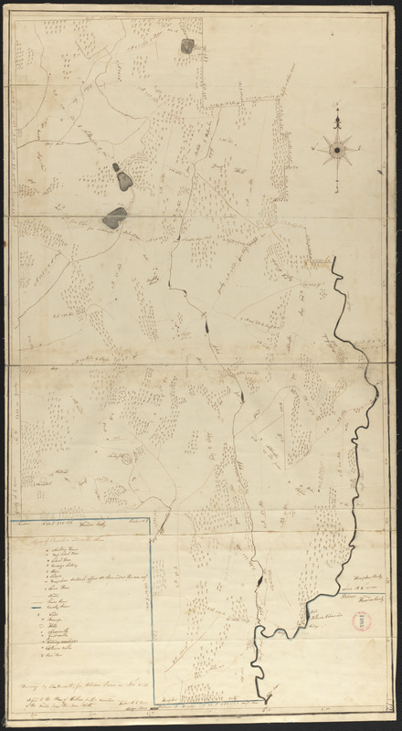 Plan of Belchertown made by Elias Bassett, dated November, 1830