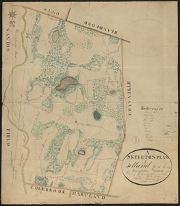 Plan of Tolland made by Luke Barber, dated September 27, 1831