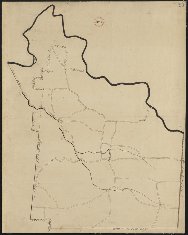 Plan of Rowe made by E. P. Farnsworth, dated June 1830