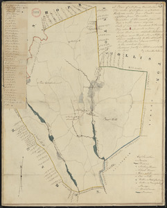 Plan of Milford made by Newell Nelson, dated 1831