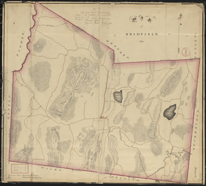Plan of Brimfield, surveyor's name not given, dated 1831