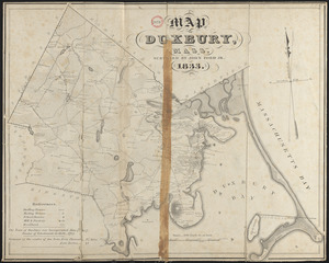 Plan of Duxbury made by John Ford, Jr., dated 1833