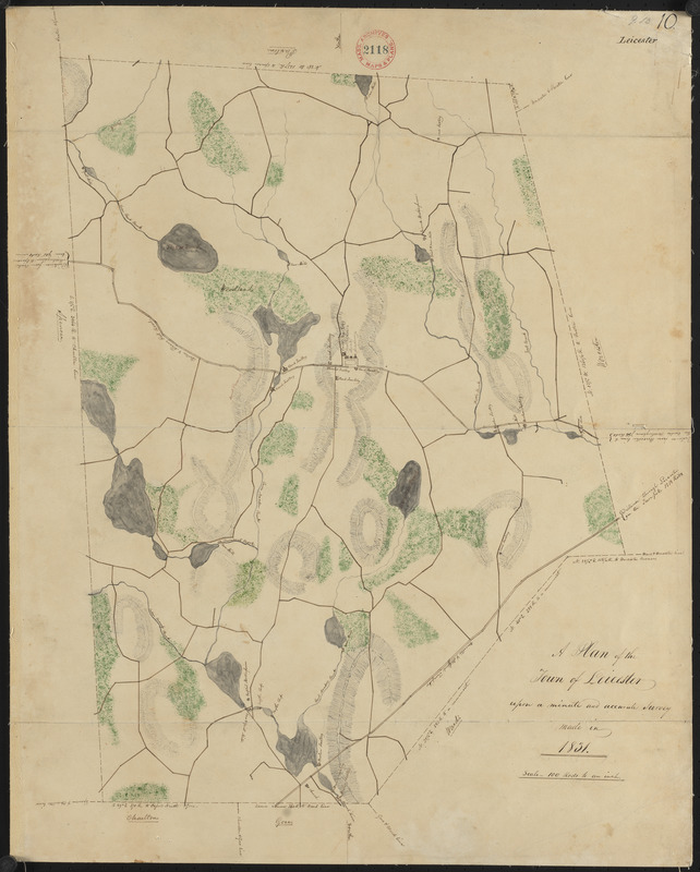 Plan of Leicester, surveyor's name not given, dated 1831