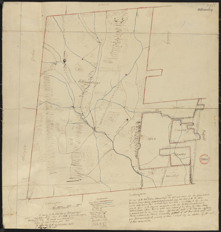 Plan of Williamsburg, surveyor's name not given, dated June 1831