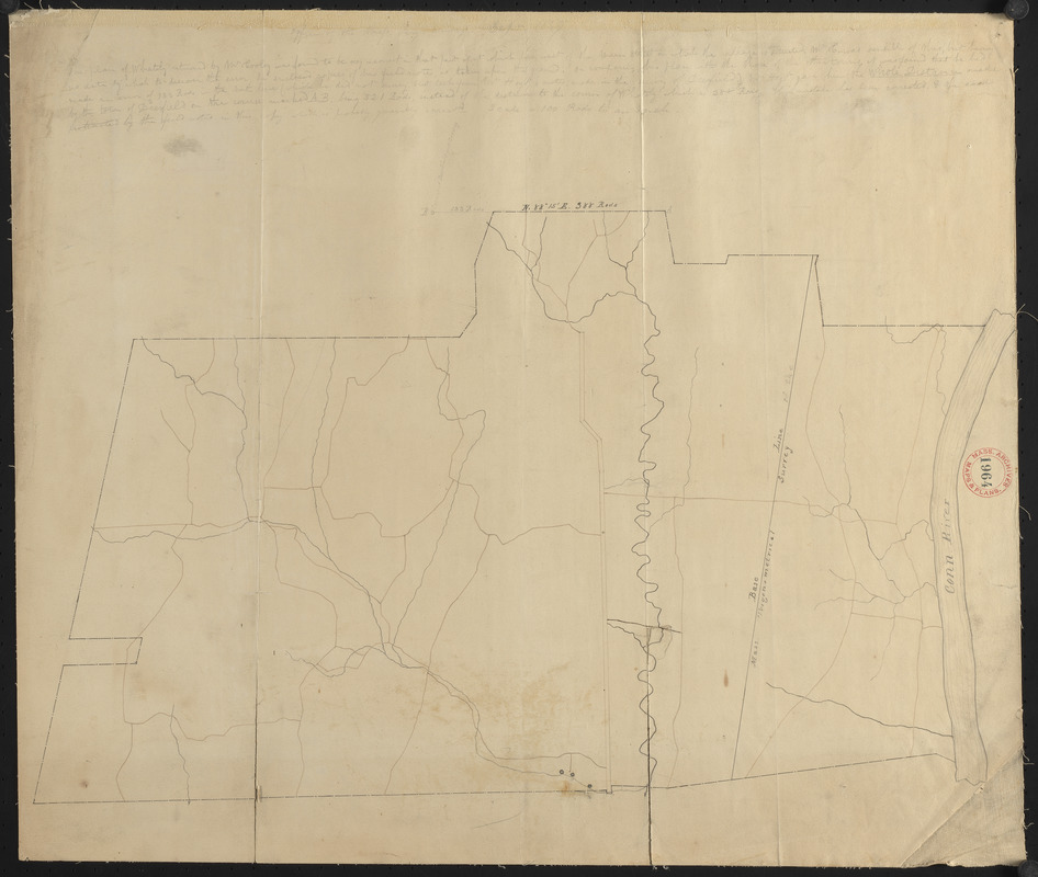 Plan of Whately made by Benjamin Cooley, dated 1830