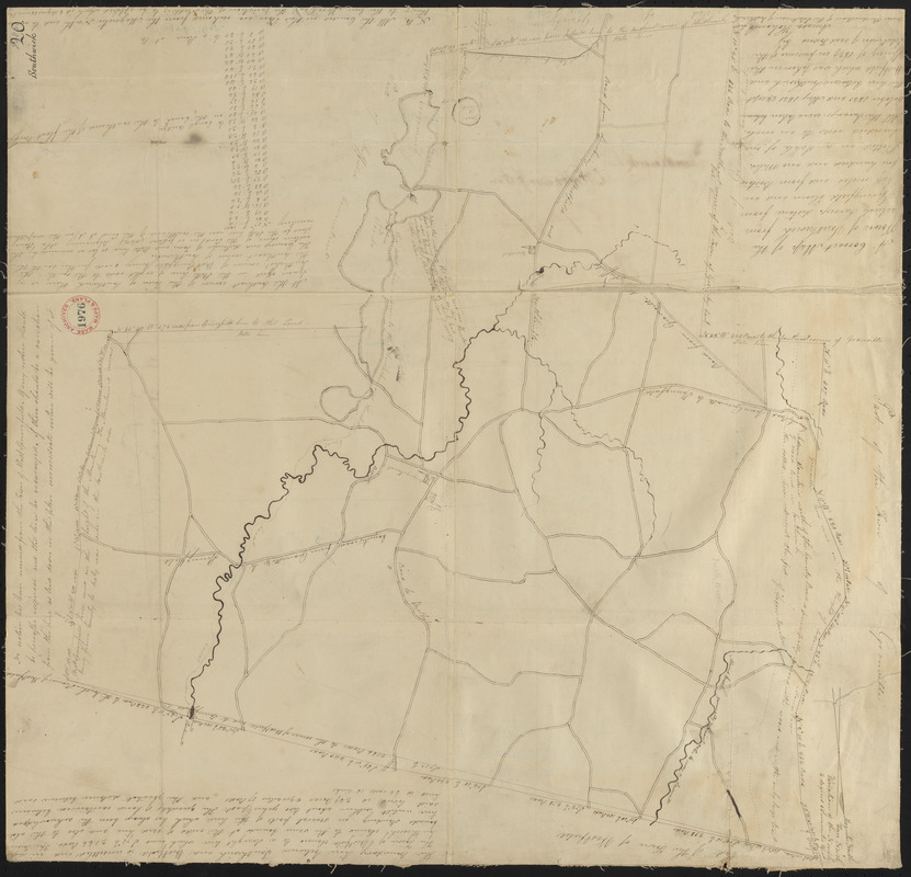 Plan of Southwick made by Amasa Holcomb, dated May, 1831