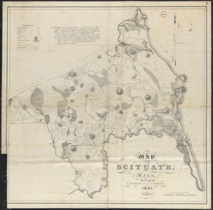 Plan of Scituate made by A. Robbins and S. A. Turner, dated 1831