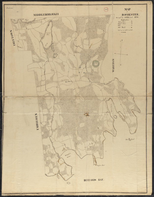 Plan of Rochester made by A. B. Hammond, dated 1830