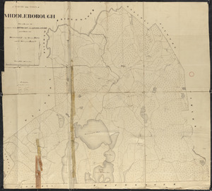 Plan of Middleborough, surveyor's name not given, dated 1830
