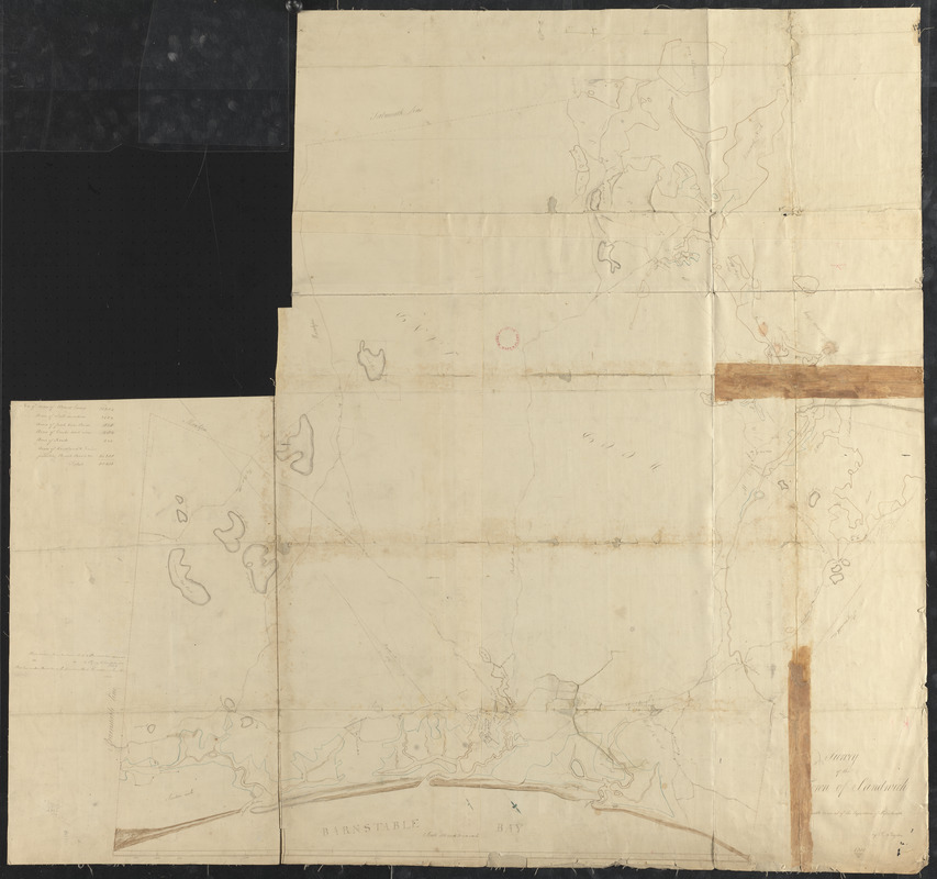 Plan of Sandwich made by Jesse Boyden, dated 1831