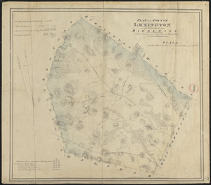 Plan of Lexington made by John G. Hales, dated August, 1830