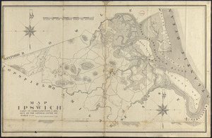 Plan of Ipswich made by Philander Anderson, dated 1831