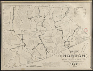 Plan of Norton made by E. Lincoln and C. Leonard, dated October 1830