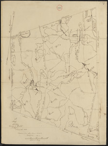Plan of Easton, surveyor's name not given, dated 1830
