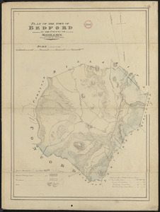 Plan of Bedford made by John G. Hales, dated 1830