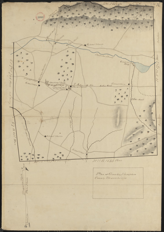 Plan of Granby, surveyor's name not given, dated 1830