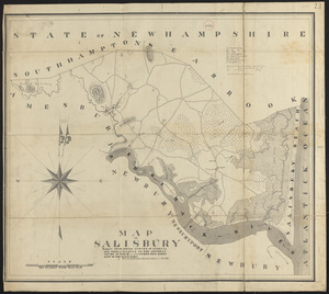 Plan of Salisbury made by Philander Anderson, dated September 1830