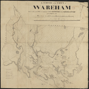 Plan of Wareham, surveyor's name not given, dated 1830