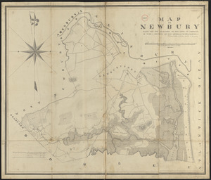 Plan of Newbury made by Philander Anderson, dated June, 1830