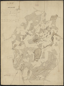 Plan of Sharon made by Elijah Hewins, dated October, 1830