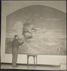 Vernon H. Coleman, “Red Jacket” mural at Cape Cod Community College