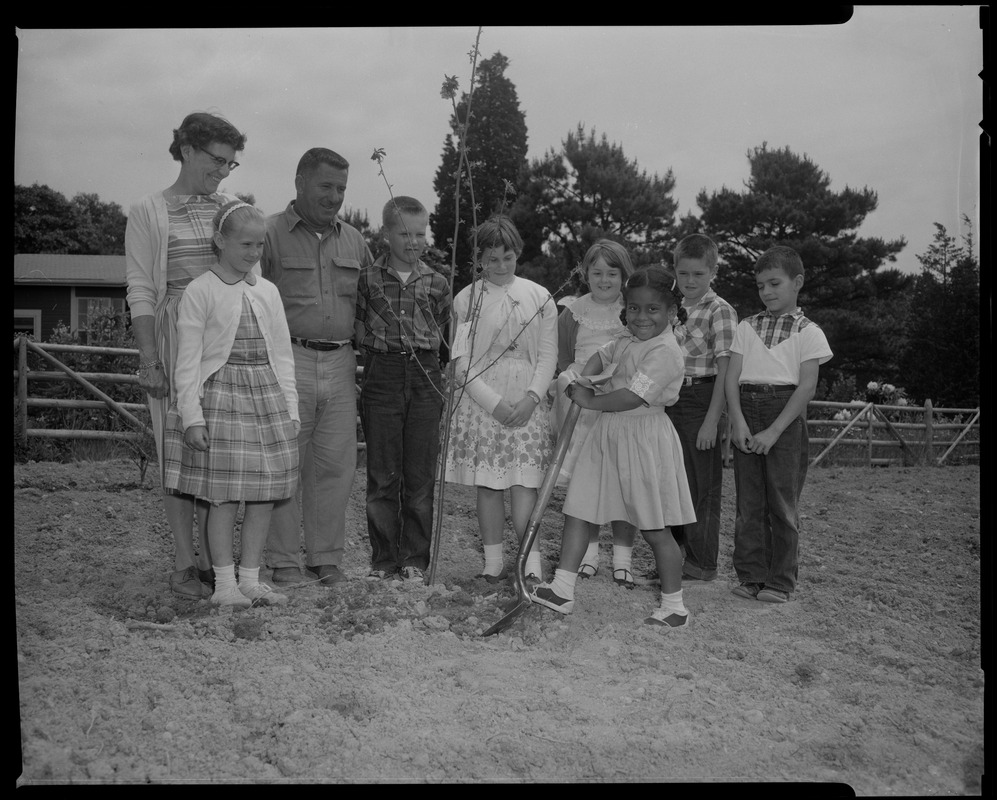 Marstons Mills School tree planting