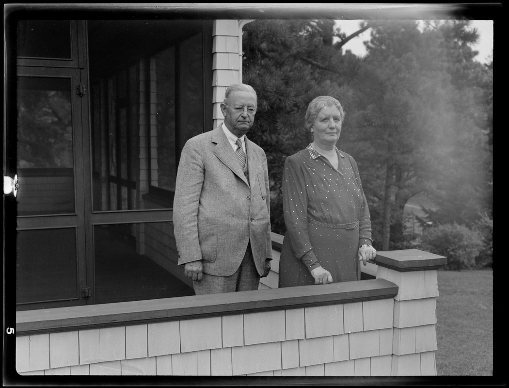 Congressman Charles L. Gifford and wife on 50th wedding anniversary