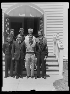 Dr. Carl F. Schultz with WWII servicemen