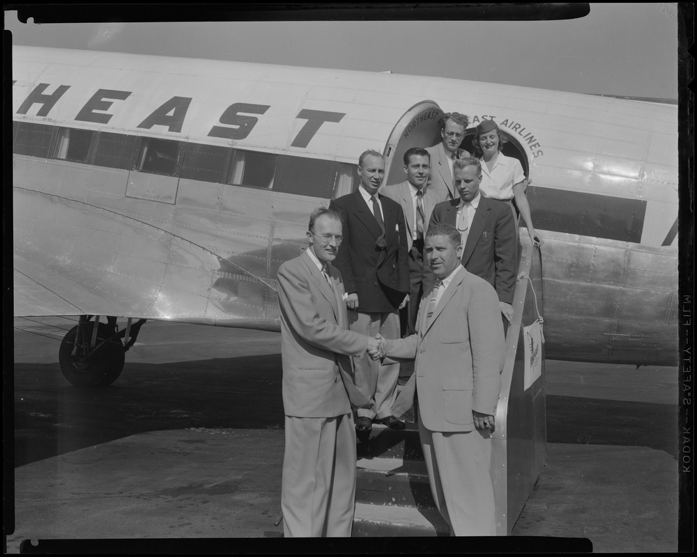 Group with Northeast Airlines Plane, Barnstable Municipal Airport?