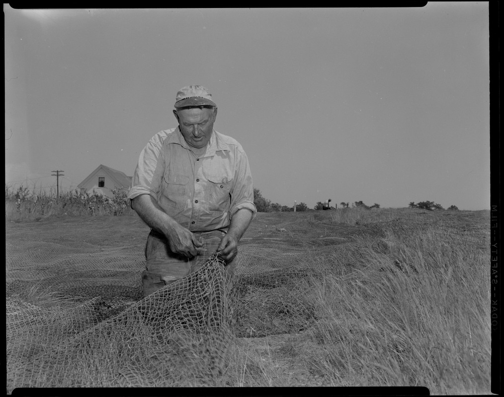 Man with fishnet