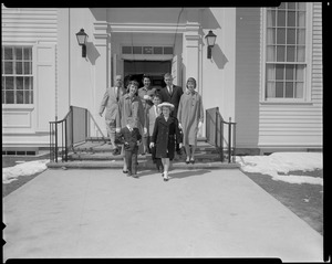 Group exiting church, Hyannis?