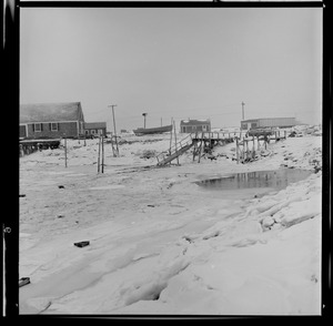 Snow scene, harbor