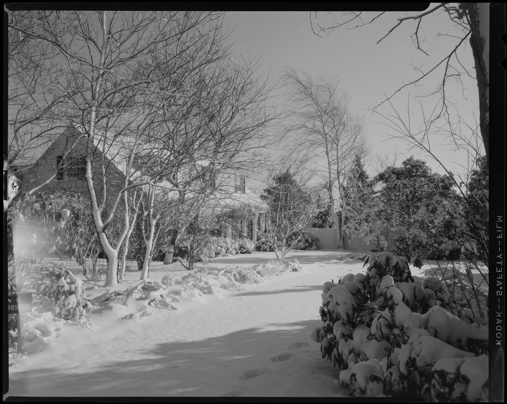 Unidentified house in snow