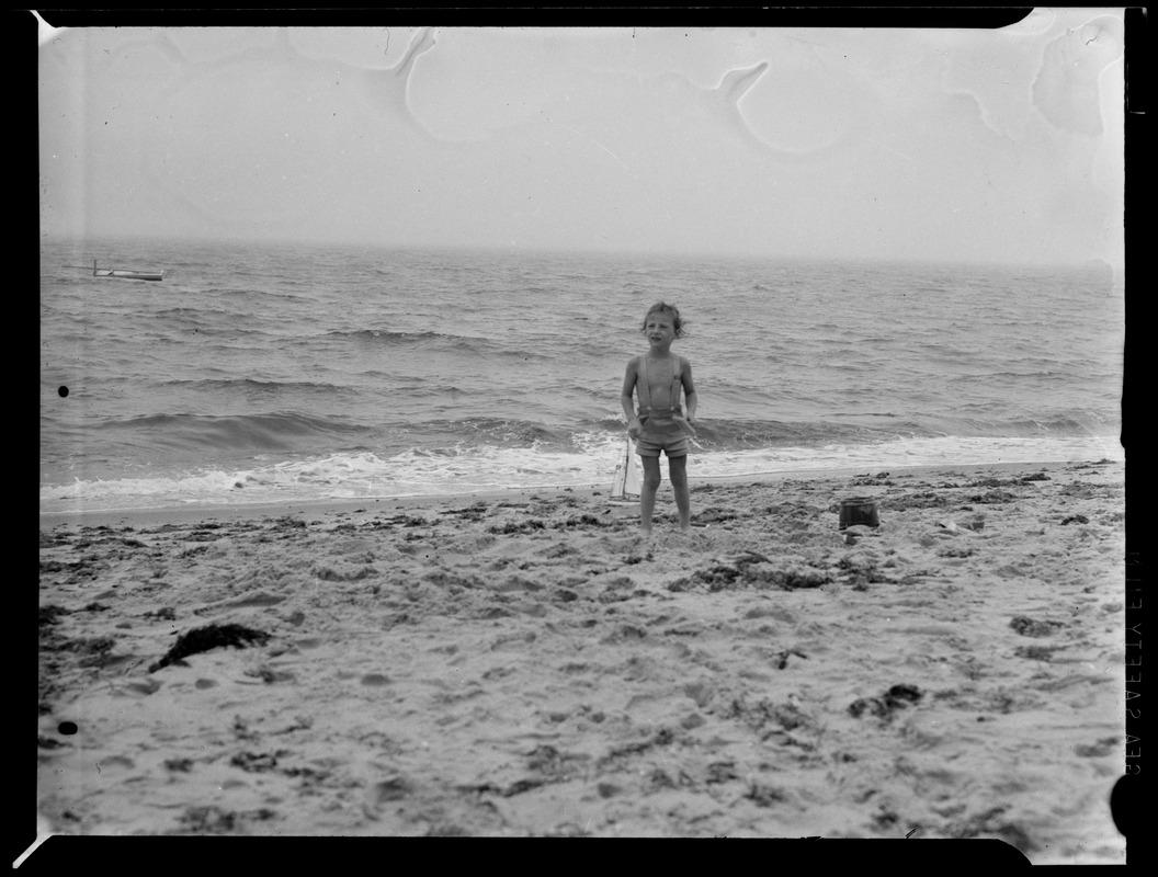 Unidentified child on beach