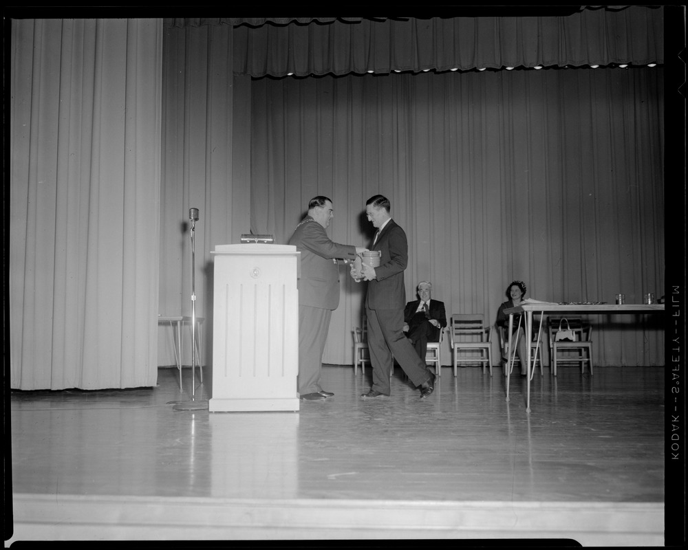 Victor Adams with unidentified man