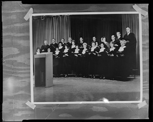 Photo of photograph of choral group